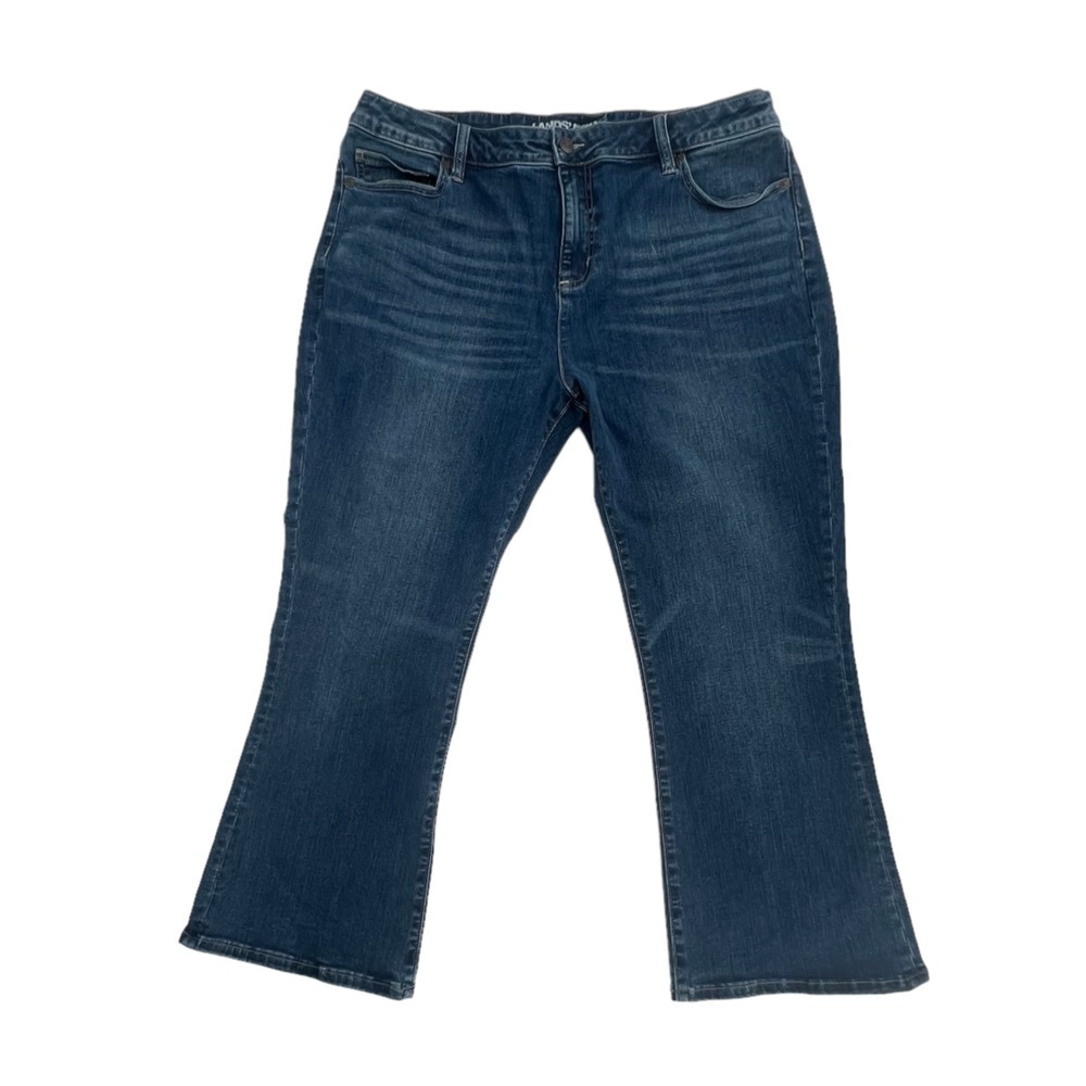NWT Land’s End Mid Rise Curvy Boot Cut Jeans Size 18 Women’s
